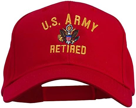 e4hats.com Exército dos EUA aposentado Militar Bordado Cap
