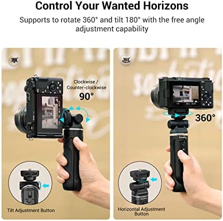 Smallrig SR-RG1 Extendem a garra da câmera sem fio remota, Vlog Tripod Selfie Stick para Sony ZV-E10, ZV-E1, RX100 VII, A6600, A6400,