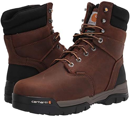 Carhartt Men's Ground Force 8 Comp impermeável à água CME8347 Bota de construção