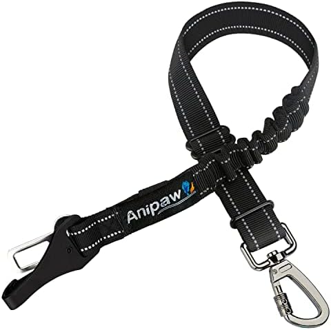 Cinto de segurança de cachorro anipaw para carro, anipaw 3-em 1 Ajustável Double Car Buckle Dogs/CATS CHARNESS DE BELHO DE SEATO,