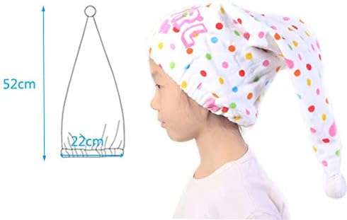 Capinha de secagem de cabelo de 2 pacote, embrulho de toalha de cabelo para garotas infantis, boné de cabelo, tampa da cabeça do chuveiro,