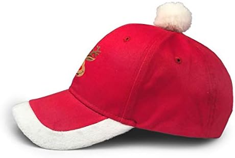 Kkmkshhg feliz natal chapéu unissex adulto vintage boné de beisebol de Santa Ajusta Vermelho/Branco