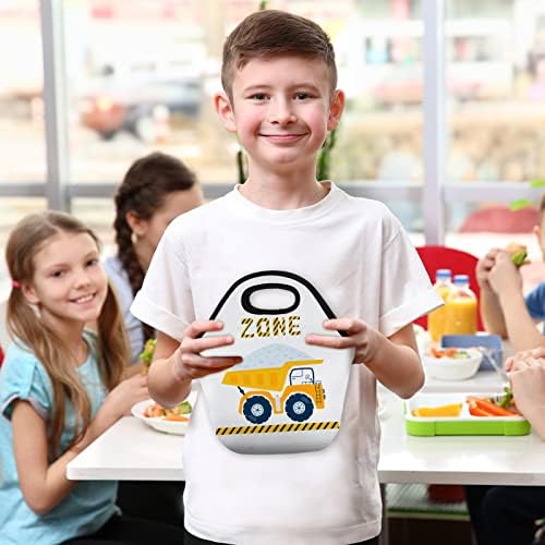 6 PCs sublimação em branco Neoprene Bags de lancheiras DIY lanche reutilizável Kid Kid Térmica Bolsa dobrável Comida Dobrosa