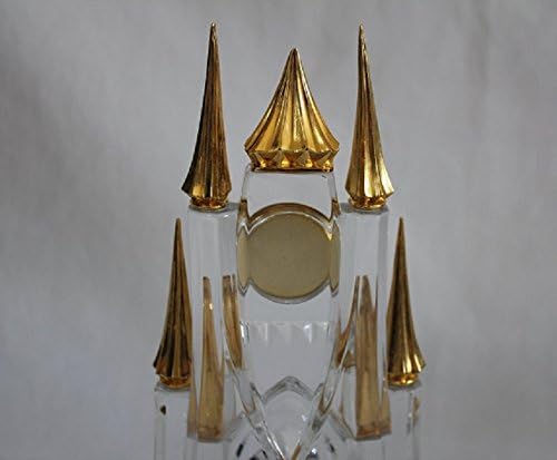Relógio do Castelo da Disney Cinderela de Franklin Mint, Crystal With 24kt Gold Plating, aposentado