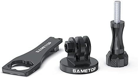 Adaptador de tripé de Sametop, montagem de parafuso de alumínio compatível com a GoPro Hero 11, 10, 9, 8, 7, 6, 6, 5, 5, 4,