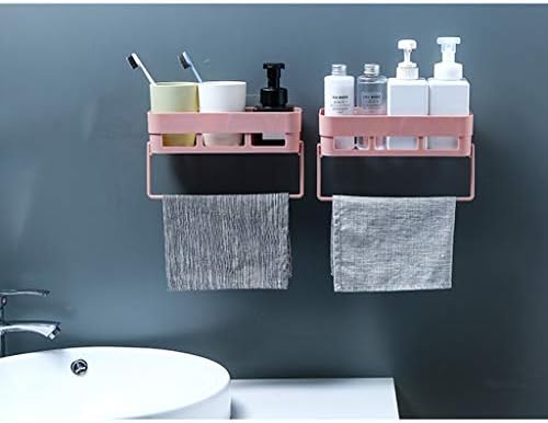 WXXGY Rack montado na parede sem dar um soco no vaso sanitário com toalhas de barra de barra de armazenamento de banheira