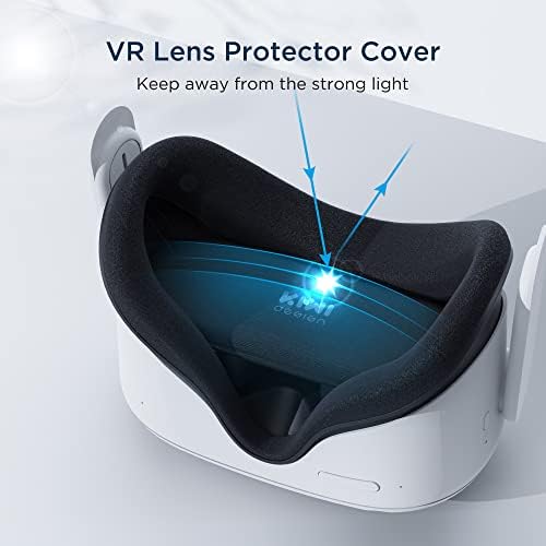 Kiwi Design VR Stand Acessórios e protetor de lentes compatíveis com os acessórios da Quest 2