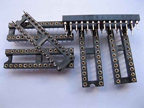 119 PCS Adaptador de soquete IC Round 28 Pin Headers & Sockets Pitch 2,54mm x = 7,62mm