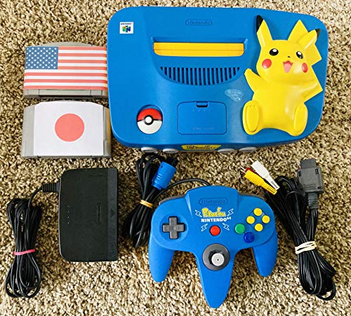 Nintendo 64 System - Video Game Console - Pikachu Bundle