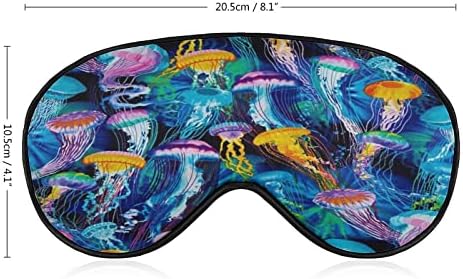 Sealife Vacation Waterfish Máscara de cegos máscara Dormir a noite Tampa de olho Ajusta Ajusta com gráfico engraçado para homens Um tamanho