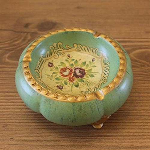 Zuqiee American Pastoral Cerâmica Ashtray Europeu Retro Old Coffee Decoration Crafts House Decoration Creative Small Plate de