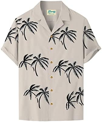 Camisas de boliche vintage para homens camisas de manga curta havaiana Button Summer Down Down Tamp