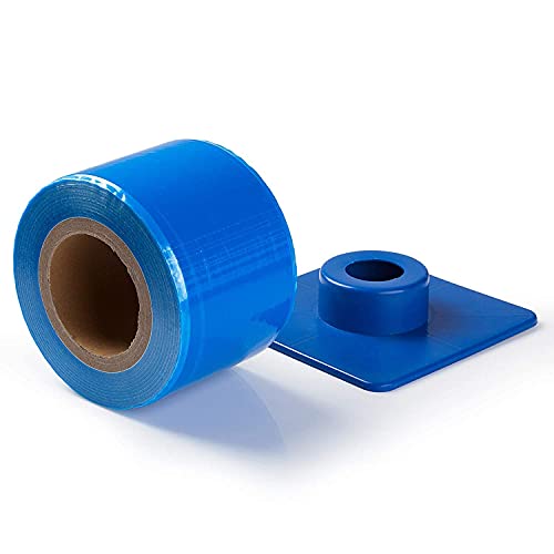 JMU Barrier Film Blue 4 X 6 1200 pacote de folha com bandeja de impressão dentária 12 PCs, 4 Médio inferior