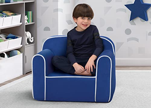 Delta Children Cozee Chair para crianças por idades de 18 meses ou mais, azul escuro