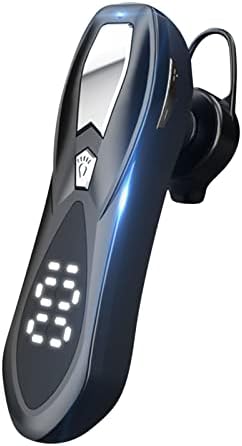Xunion Headset de orelha única com microfone MIC Bluetooth 5.0 LED de fone de ouvido Display à prova d'água sem fio Handsfree fone