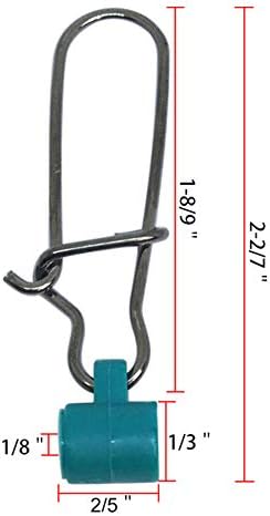 25/50/100 PCs Linha de pesca Slides Slides Duo Lock Snaps de alta resistência Slider de aço inoxidável Slider Snap Snap Kit Tackle
