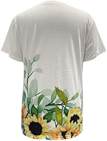 Túdos de túnica para mulheres soltas fit feminina tops de verão casual camiseta de manga curta