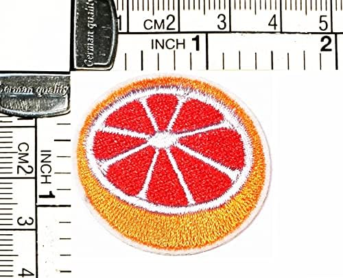 Kleenplus mini limão fruta patch de frutas azedas desenhos animados de apliques bordados artesanato artesanal bebê garotinha feminina roupas de roupa de fantasia DIY adesivos de reparo decorativo