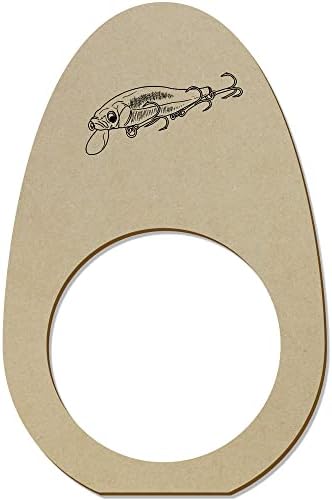Azeeda 5 x 'Lure Fishing' Rings/detentores de guardanapos de madeira