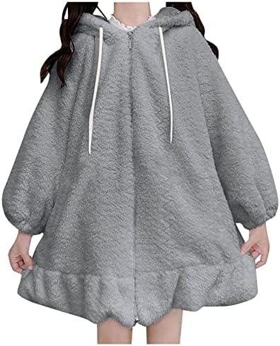Bunny Custom for Women, casacos Sherpa Plus Size de grandes dimensões para mulheres, salto casual para mulheres de Gildan Sweetshirt