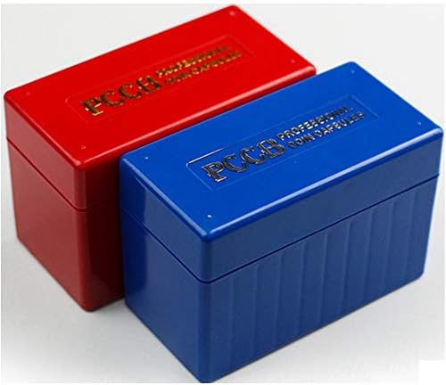 Caixa de coleta de moeda de classificação Cápsulas profissionais de moedas （Vermelho ou azul)