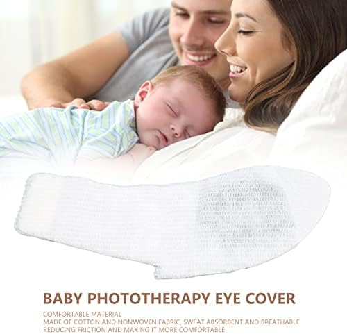 Tampa para os olhos da fototerapia para bebês, luz descartável de luz azul bloqueando tons de proteção protetores respiráveis