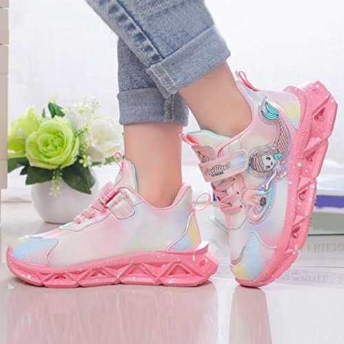 Infantil sapatos com luzes com luzes Princesa respirável leve iluminação casual Kids Up Night Shoes Non Slip Shoes