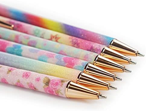 Canetas fofas para meninas para meninas Mulheres modeladas de glitter corporal moda de moda bonita design médio ponto suave canetas