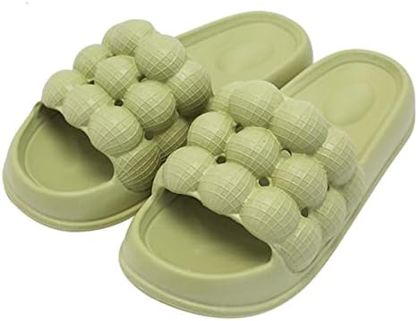 RBCULF Flipers de bolha fofos para mulheres e homens, plataforma de conforto suave do casal Slippers de dedão dos pés deslizantes em slides