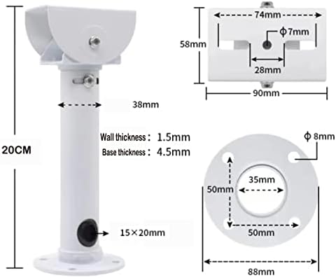 Câmera de segurança de vigilância de puyreeinn suporte de montagem de segurança, suporte de montagem de parede universal