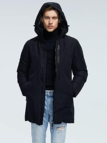 Jaquetas Pokene para Men Jackets Men Zipper Up Jajetes de casaco de inverno com capuz para homens