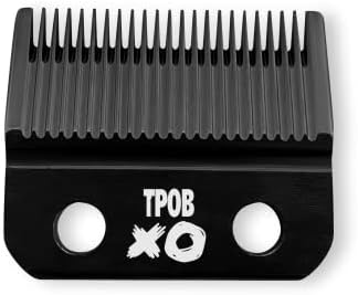 TPOB Phantom Professional Hair Clipper - 10000 rpm Superpodered Whisper Barber tranquilo Clipper, Black Diamond Carbon DLC Fade Blade para o corte de cabelo mais próximo e acabamentos de barba