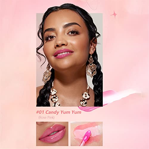 Hard Candy Lip Lip Plumping Gloss Bolo Walk Cosmetics Lip Plumper Lip Enhancer Cuidado Lips para lábios mais suaves para criar lábios gordurosos Reduzir linhas finas e hidratar