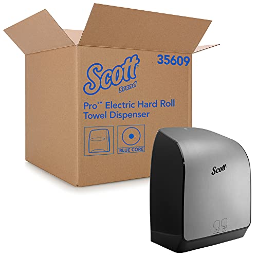 Sistema de dispensador de papel de papel de rolo hard rolo automático Scott® Pro, para toalhas de rolagem Blue Core Scott®