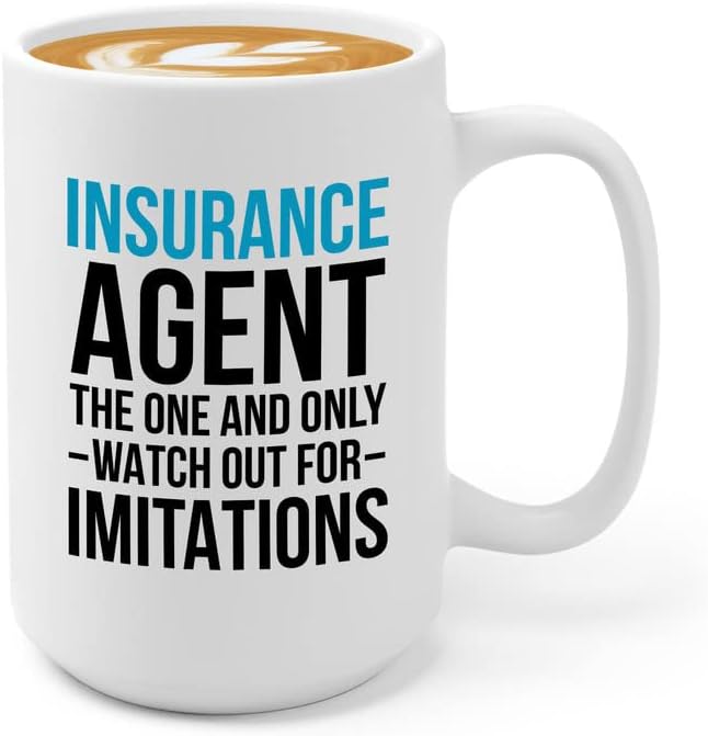 Agentes de seguros terrestres de talento caneca de café 15oz white - agente de seguros - One - vendedor de serviços profissionais