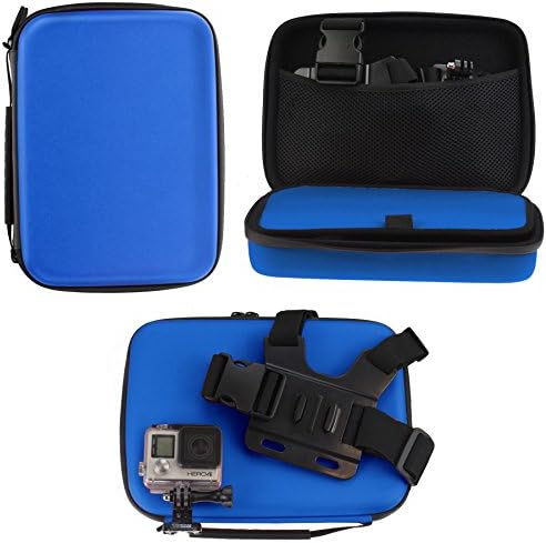Navitech Blue Heavy Duty Rugged Case/capa compatível com a câmera de ação SJCAM SJ360+
