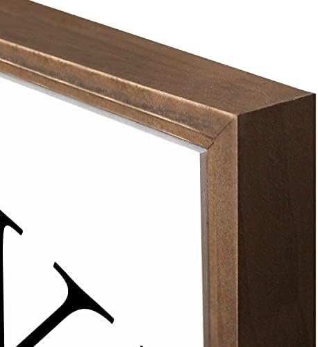 Monograma Minimalista W, Decoração da casa de Joyride, Decora de Joyride Decor emoldurado Placa de madeira, 11,25 x11.25