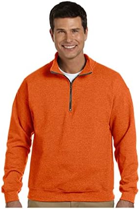 Gildan Mens Fleece Quarter-Zip Cadet Collar Sweatshirt, estilo G18800
