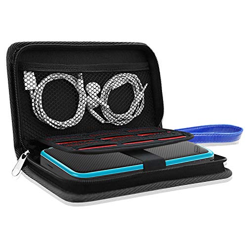 Nintendo Novo 2DS XL/NOVO 3DS XL CASE, bolsa de proteção de couro PU Premium PU para novo Nintendo 2DS XL/NOVO 3DS XL com portátil,