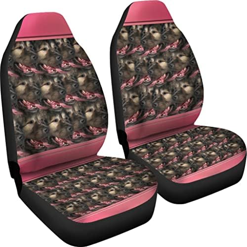 PAWLICE CAUCASIAN SHEPHERD DOG em lotes impressão capas de assento de carro universal Capas de assento de carro - cão de pastor