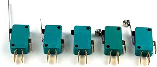 Interruptores limitados com limite de limite de 5pcs interruptores micro limitados 16a 250v 125V NO+NC 6,3 mm 3 pinos