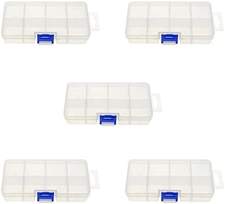 Caixa de armazenamento de contêiner de organizador de plástico Saim Removável Compartimento de 8 grade para breads de joias Brincho