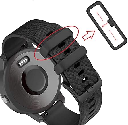 10 Pacote de relógio de pacote Banda Compatível com Garmin Instinct/Instinct 2/Vivoactive 4/Fenix ​​7/Fenix ​​6/Fenix ​​5 Banda Keeper,