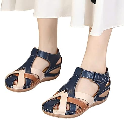 Mulheres sandálias casuais verão respirável fivela tira sapatos de boca flores shornstone sandals sandálias de peixe salto