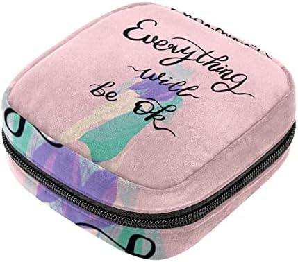 Bolsa de armazenamento de guardanapos sanitários de oryuekan, bolsa menstrual bolsa portátil guardas sanitária portátil sacos de armazenamento bolsa feminina bolsa para meninas adolescentes mulheres, aforismos sucesso no fracasso