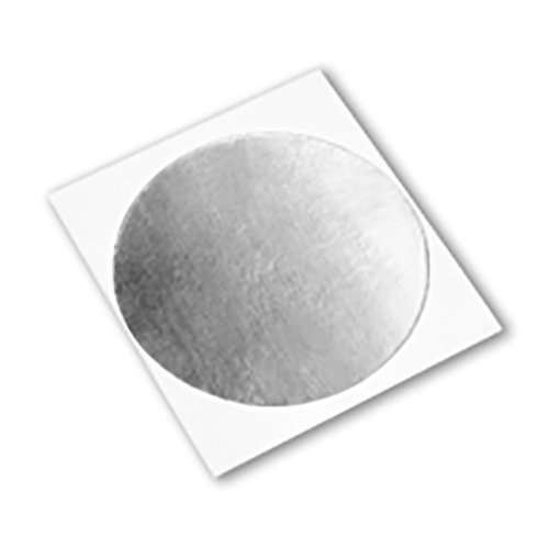 3m 433 prata alta temperatura aço inoxidável/fita adesiva de adesivo acrílico, círculos de diâmetro de 0,125