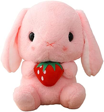 Pluxus Toy Orelhas compridas coelhos rabanetes rabanetes travesseiros de boneca de coelho brancos grandes travesseiros de pano