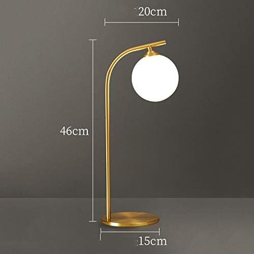 não-logo wajklj moderno nórdico simples lâmpada de mesa decoração de arte de cobre Light Light Leitura LED LEDA LEIVA
