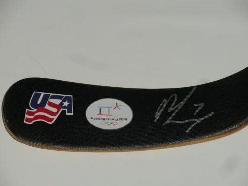 Monique Lamoureux assinado Hockey Stick Team Olympics 2018 PyeongChang JSA COA - Autographed NHL Sticks