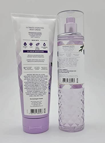 Gingham Vibrant - 2 pacote de 2 PC - Fine Fragrance Mist - 8 FL OZ com Creme corporal de hidratação final - 8 oz